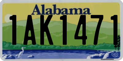 AL license plate 1AK1471