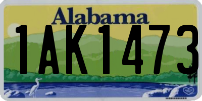 AL license plate 1AK1473