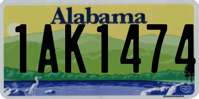 AL license plate 1AK1474