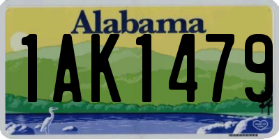 AL license plate 1AK1479