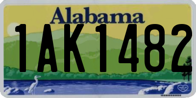AL license plate 1AK1482