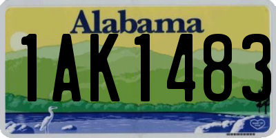 AL license plate 1AK1483