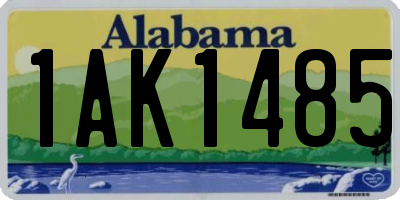 AL license plate 1AK1485