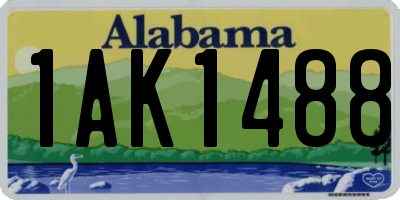 AL license plate 1AK1488