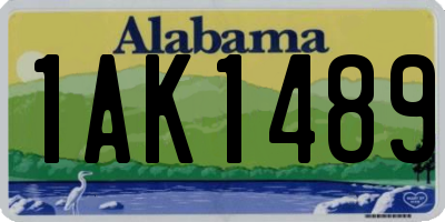 AL license plate 1AK1489