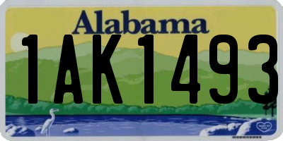 AL license plate 1AK1493