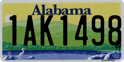 AL license plate 1AK1498