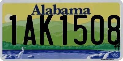 AL license plate 1AK1508