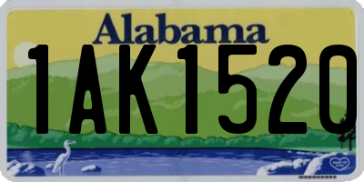 AL license plate 1AK1520