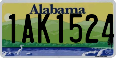 AL license plate 1AK1524