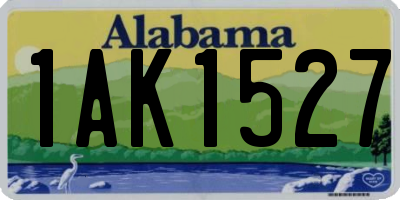 AL license plate 1AK1527