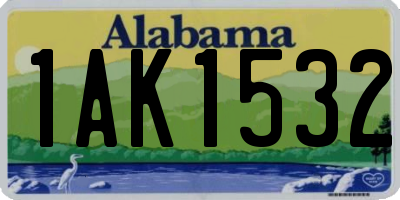 AL license plate 1AK1532