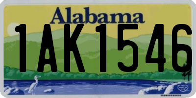 AL license plate 1AK1546