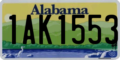 AL license plate 1AK1553