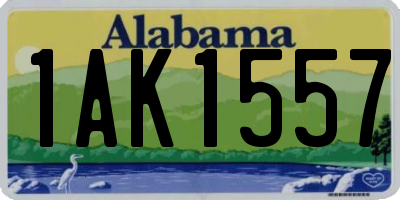 AL license plate 1AK1557