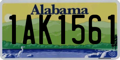 AL license plate 1AK1561