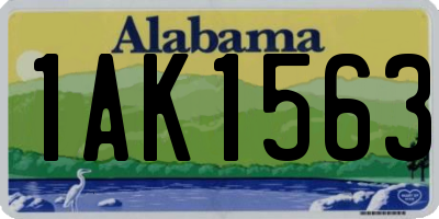 AL license plate 1AK1563