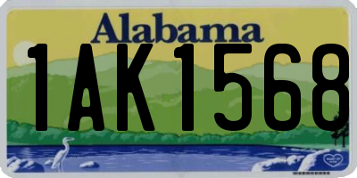 AL license plate 1AK1568