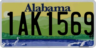AL license plate 1AK1569