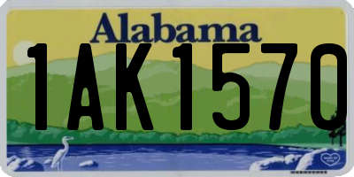 AL license plate 1AK1570