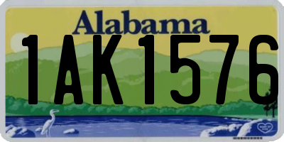 AL license plate 1AK1576