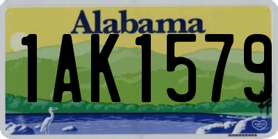 AL license plate 1AK1579