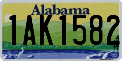 AL license plate 1AK1582