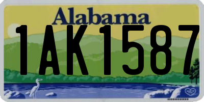 AL license plate 1AK1587