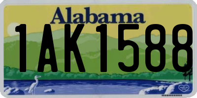 AL license plate 1AK1588