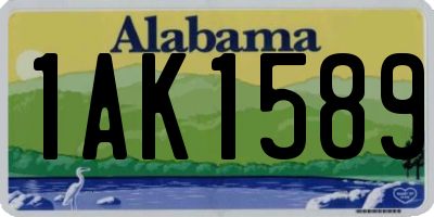 AL license plate 1AK1589
