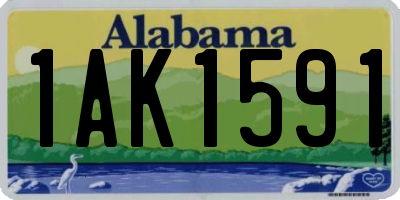 AL license plate 1AK1591