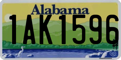 AL license plate 1AK1596
