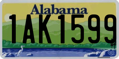 AL license plate 1AK1599
