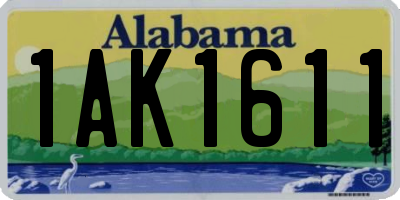 AL license plate 1AK1611