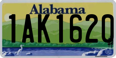 AL license plate 1AK1620