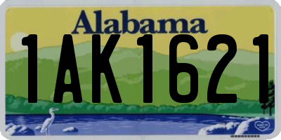 AL license plate 1AK1621
