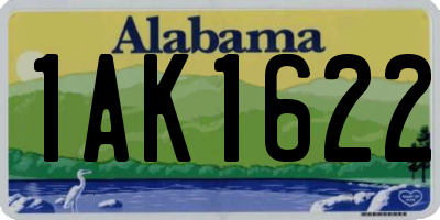 AL license plate 1AK1622
