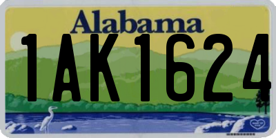 AL license plate 1AK1624
