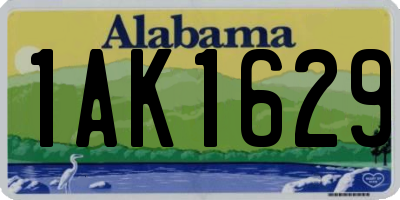 AL license plate 1AK1629