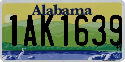 AL license plate 1AK1639