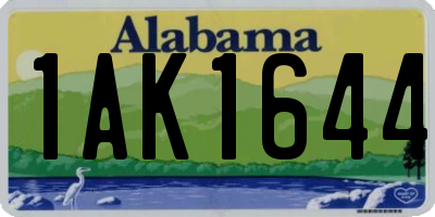 AL license plate 1AK1644