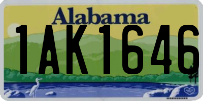 AL license plate 1AK1646