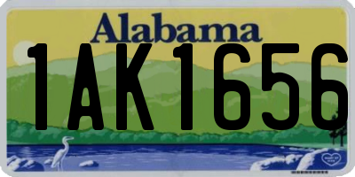 AL license plate 1AK1656