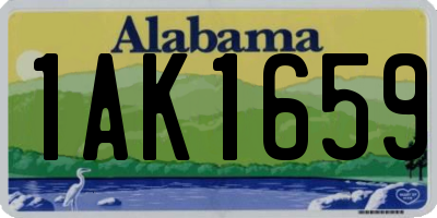 AL license plate 1AK1659