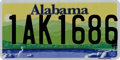 AL license plate 1AK1686