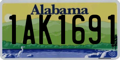 AL license plate 1AK1691
