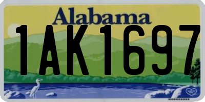 AL license plate 1AK1697