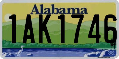 AL license plate 1AK1746