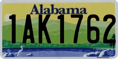 AL license plate 1AK1762