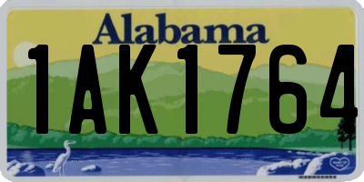 AL license plate 1AK1764